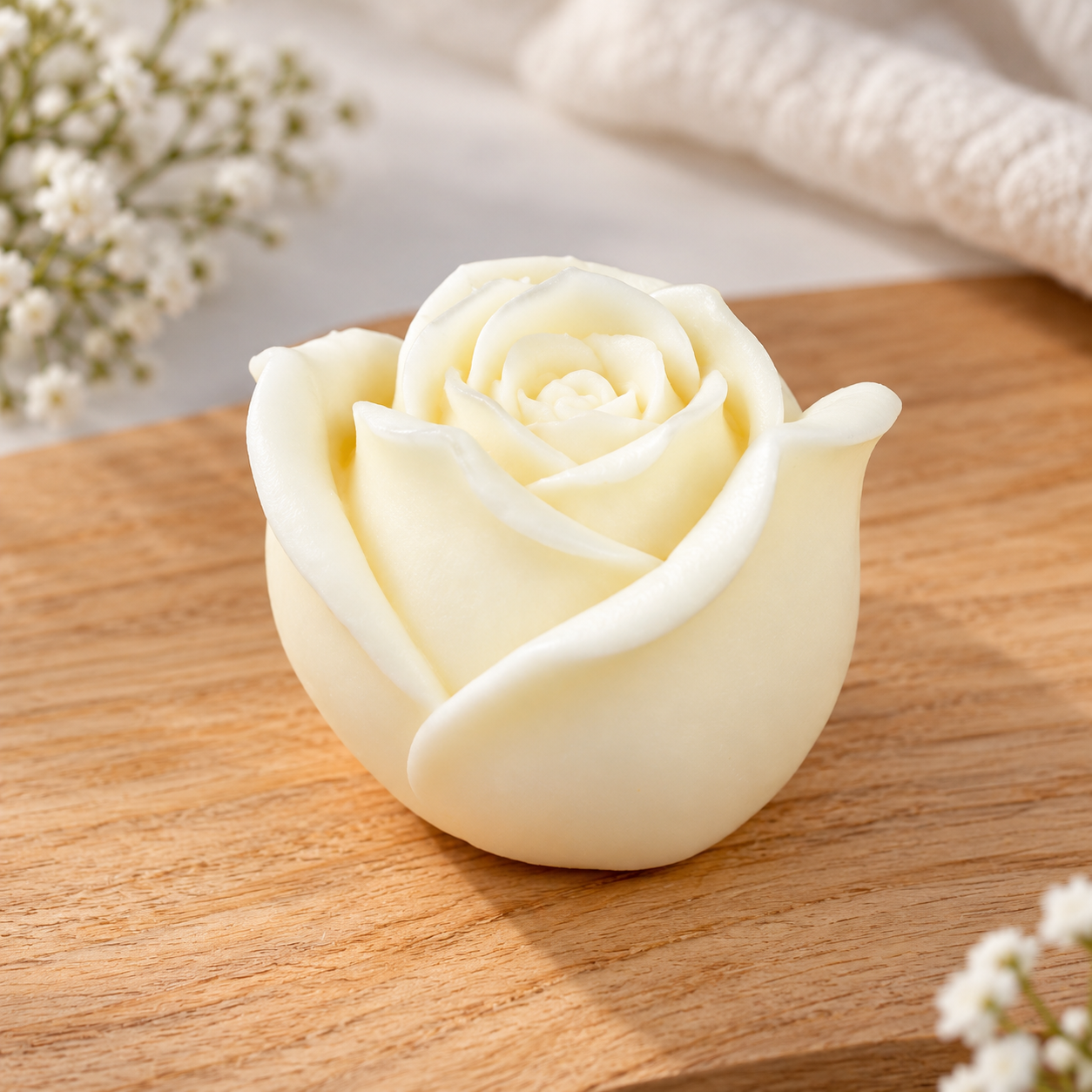Rose Blossom Decorative Candle