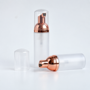 Rose Gold Matte Foam Pump Skincare Bottle
