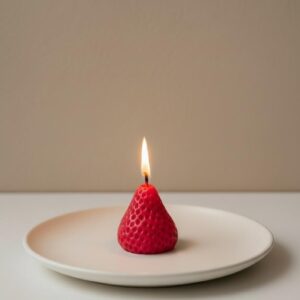 Summer Strawberry Fruit Candle